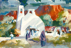 Don O'Neill - Gathering in the Desert, California art, original California watercolor art for sale - CaliforniaWatercolor.com