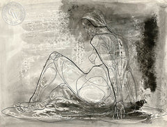 Figurative Nude #9, art by Duval Eliot, California artist, Californiawatercolor.com