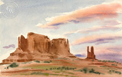 Navajo Country, 1949, art by Duval Eliot, California artist, Californiawatercolor.com