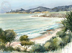 Morning Stroll, California art by Ed Kelly. HD giclee art prints for sale at CaliforniaWatercolor.com - original California paintings, & premium giclee prints for sale