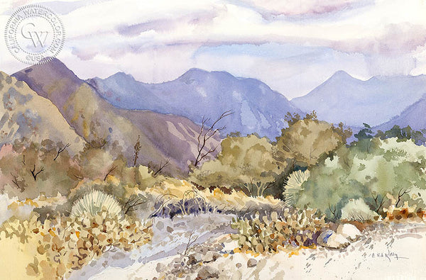 Palm Desert, California, an original watercolor painting by Ed Kelly. HD giclee art prints for sale at CaliforniaWatercolor.com - original California paintings, & premium giclee prints for sale