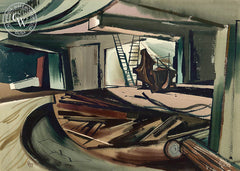 Freeway Forms, California art by Edward Reep. HD giclee art prints for sale at CaliforniaWatercolor.com - original California paintings, & premium giclee prints for sale
