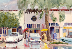 Sierra Madre, CA, California art by Ed Kelly. HD giclee art prints for sale at CaliforniaWatercolor.com - original California paintings, & premium giclee prints for sale