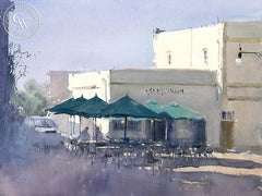 The Early Meeting, Orange, CA, California art by Frank Eber. HD giclee art prints for sale at CaliforniaWatercolor.com - original California paintings, & premium giclee prints for sale
