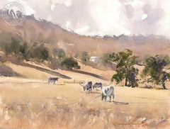 We're Not in TX Anymore, California art by Frank Eber. HD giclee art prints for sale at CaliforniaWatercolor.com - original California paintings, & premium giclee prints for sale