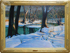 Frank J. Gavencky - Salt Creek, c. 1940, an original California oil painting for sale, original California art for sale - CaliforniaWatercolor.com