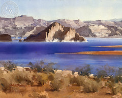 Lake Powell, Arizona, California art by Frank LaLumia. HD giclee art prints for sale at CaliforniaWatercolor.com - original California paintings, & premium giclee prints for sale