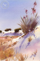 White Sands National Monument, California art by Frank LaLumia. HD giclee art prints for sale at CaliforniaWatercolor.com - original California paintings, & premium giclee prints for sale