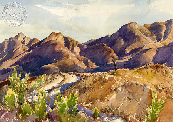 George Gibson - Desert Landscape - California art - Californiawatercolor.com