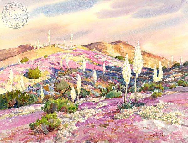 Candles of Our Lord, California art by Glen Knowles. HD giclee art prints for sale at CaliforniaWatercolor.com - original California paintings, & premium giclee prints for sale