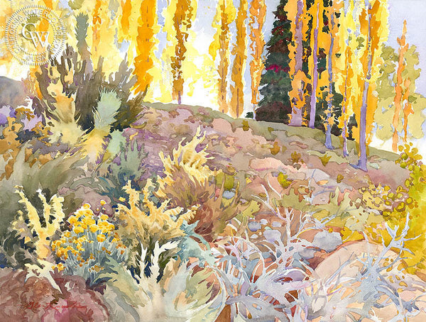 Symphony in the Shadows, California art by Glen Knowles. HD giclee art prints for sale at CaliforniaWatercolor.com - original California paintings, & premium giclee prints for sale