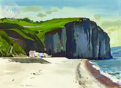 Coast of Normandy, 1976, California art by Hardie Gramatky. HD giclee art prints for sale at CaliforniaWatercolor.com - original California paintings, & premium giclee prints for sale