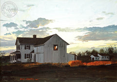 Evening Quiet, (Westport), 1968, California art by Hardie Gramatky. HD giclee art prints for sale at CaliforniaWatercolor.com - original California paintings, & premium giclee prints for sale