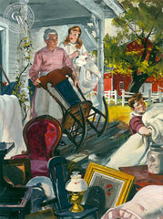 Revolt of Mother, 1948, California art by Hardie Gramatky, illustration for Collier's Magazine, 1936. HD giclee art prints for sale at CaliforniaWatercolor.com - original California paintings, & premium giclee prints for sale