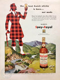 Hardie Gramatky, this watercolor painting was used in a 1950s advertisement for GILBEY's Spey-Royal scotch whisky. California watercolor.com