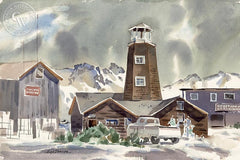 Mammoth, California art by Hugh Duncan. HD giclee art prints for sale at CaliforniaWatercolor.com - original California paintings, & premium giclee prints for sale