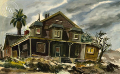 Abandoned, California art by Jake Lee. HD giclee art prints for sale at CaliforniaWatercolor.com - original California paintings, & premium giclee prints for sale