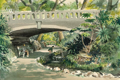 Ferndell, Griffith Park, L.A., 1971, California art by Jake Lee. HD giclee art prints for sale at CaliforniaWatercolor.com - original California paintings, & premium giclee prints for sale