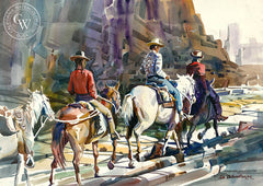 Canyon Trail, California art by John Bohnenberger. HD giclee art prints for sale at CaliforniaWatercolor.com - original California paintings, & premium giclee prints for sale