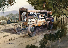 The Ol' Compressor, California art by John Bohnenberger. HD giclee art prints for sale at CaliforniaWatercolor.com - original California paintings, & premium giclee prints for sale