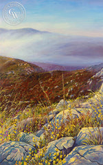 Chapparal Fog Rise #2, a California oil painting by Ken Goldman. HD giclee art prints for sale at CaliforniaWatercolor.com - original California paintings, & premium giclee prints for sale