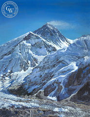Mt. Everest, a California oil painting by Ken Goldman. HD giclee art prints for sale at CaliforniaWatercolor.com - original California paintings, & premium giclee prints for sale