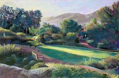 Rancho La Puerta, Morning Sun, a California oil painting by Ken Goldman. HD giclee art prints for sale at CaliforniaWatercolor.com - original California paintings, & premium giclee prints for sale
