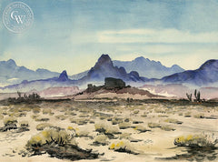 The Desert, California art by Lee Blair. HD giclee art prints for sale at CaliforniaWatercolor.com - original California paintings, & premium giclee prints for sale