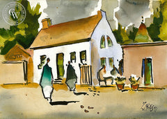 Ireland, 1997, California art by Milford Zornes. HD giclee art prints for sale at CaliforniaWatercolor.com - original California paintings, & premium giclee prints for sale