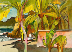 Latin America, 1992, California art by Milford Zornes. HD giclee art prints for sale at CaliforniaWatercolor.com - original California paintings, & premium giclee prints for sale