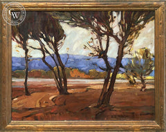 Millard Sheets - Woods (Los Angeles River), 1928, an original California oil painting for sale, original California art for sale - CaliforniaWatercolor.com
