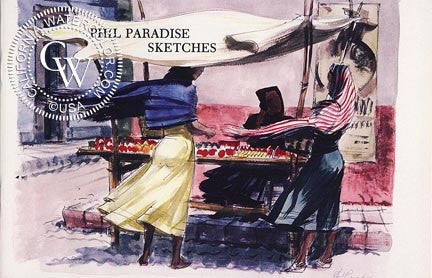 Phil Paradise Sketches, a California art book, CaliforniaWatercolor.com