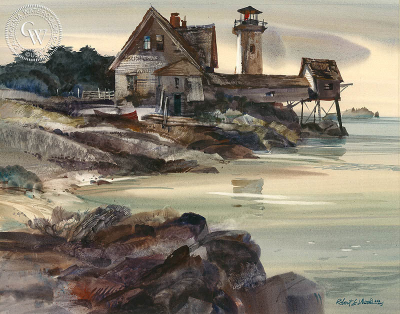 Hendricks Head III, watercolor painting by Robert E. Wood  (American art). Fine art giclée print reproduction by California Watercolor for wall decor.