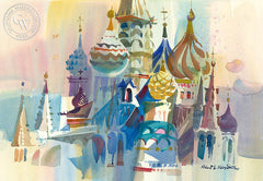 Kremlin, California art by Robert E. Wood. HD giclee art prints for sale at CaliforniaWatercolor.com - original California paintings, & premium giclee prints for sale