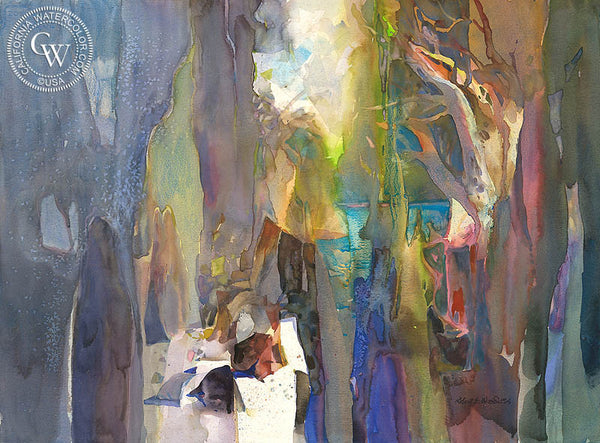 Woodland Adventures, California art by Robert E. Wood. HD giclee art prints for sale at CaliforniaWatercolor.com - original California paintings, & premium giclee prints for sale