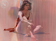Diane II, 1979, California art by Robert E. Wood. HD giclee art prints for sale at CaliforniaWatercolor.com - original California paintings, & premium giclee prints for sale