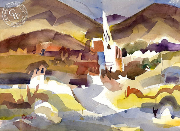 Ron Hanner - Virginia City - California art - fine art print for sale, giclee watercolor print - Californiawatercolor.com