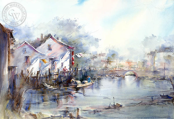 Another Nice Day, California art by Shuang Li. HD giclee art prints for sale at CaliforniaWatercolor.com - original California paintings, & premium giclee prints for sale