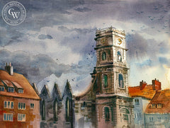 The Loud Peace, Hannover, Germany, California art by Sid Bingham. HD giclee art prints for sale at CaliforniaWatercolor.com - original California paintings, & premium giclee prints for sale