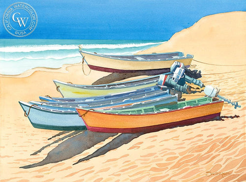 181 Baja, watercolor painting by Steve Santmyer  (American art). Fine art giclée print reproduction by California Watercolor for wall decor.