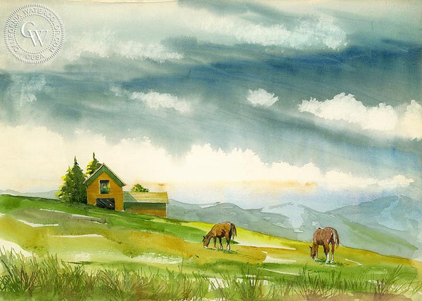 High Country, California art by Steve Santmyer. HD giclee art prints for sale at CaliforniaWatercolor.com - original California paintings, & premium giclee prints for sale