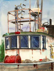 Wheelhouse, California art by Steve Santmyer. HD giclee art prints for sale at CaliforniaWatercolor.com - original California paintings, & premium giclee prints for sale