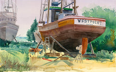 Westpoint, California art by Steve Santmyer. HD giclee art prints for sale at CaliforniaWatercolor.com - original California paintings, & premium giclee prints for sale