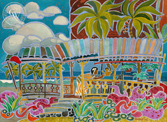 Tropical Mood, 1953, California art by Tom Van Sant. HD giclee art prints for sale at CaliforniaWatercolor.com - original California paintings, & premium giclee prints for sale