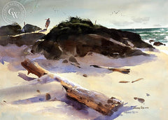 Summer Day, c. 1950s, California art by Vernon Nye. HD giclee art prints for sale at CaliforniaWatercolor.com - original California paintings, & premium giclee prints for sale