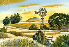 Summertime Sonoma, California art by Vic de Beck. HD giclee art prints for sale at CaliforniaWatercolor.com - original California paintings, & premium giclee prints for sale