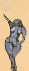 Purple Nude, California art by John Altoon. HD giclee art prints for sale at CaliforniaWatercolor.com - original California paintings, & premium giclee prints for sale