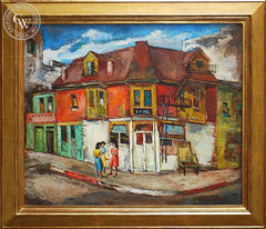 Oscar Van Young - Three Blocks from Skid Row, 1942, an original California oil painting for sale, original California art for sale - CaliforniaWatercolor.com